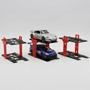 kit de 3 elevadores automotriz de taller escala 1/64 (ideal hot wheels, mini gt, dioramas)
